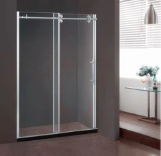 ডাবল রোলার বাথরুম ঝরনা স্লাইডিং কাচের দরজা